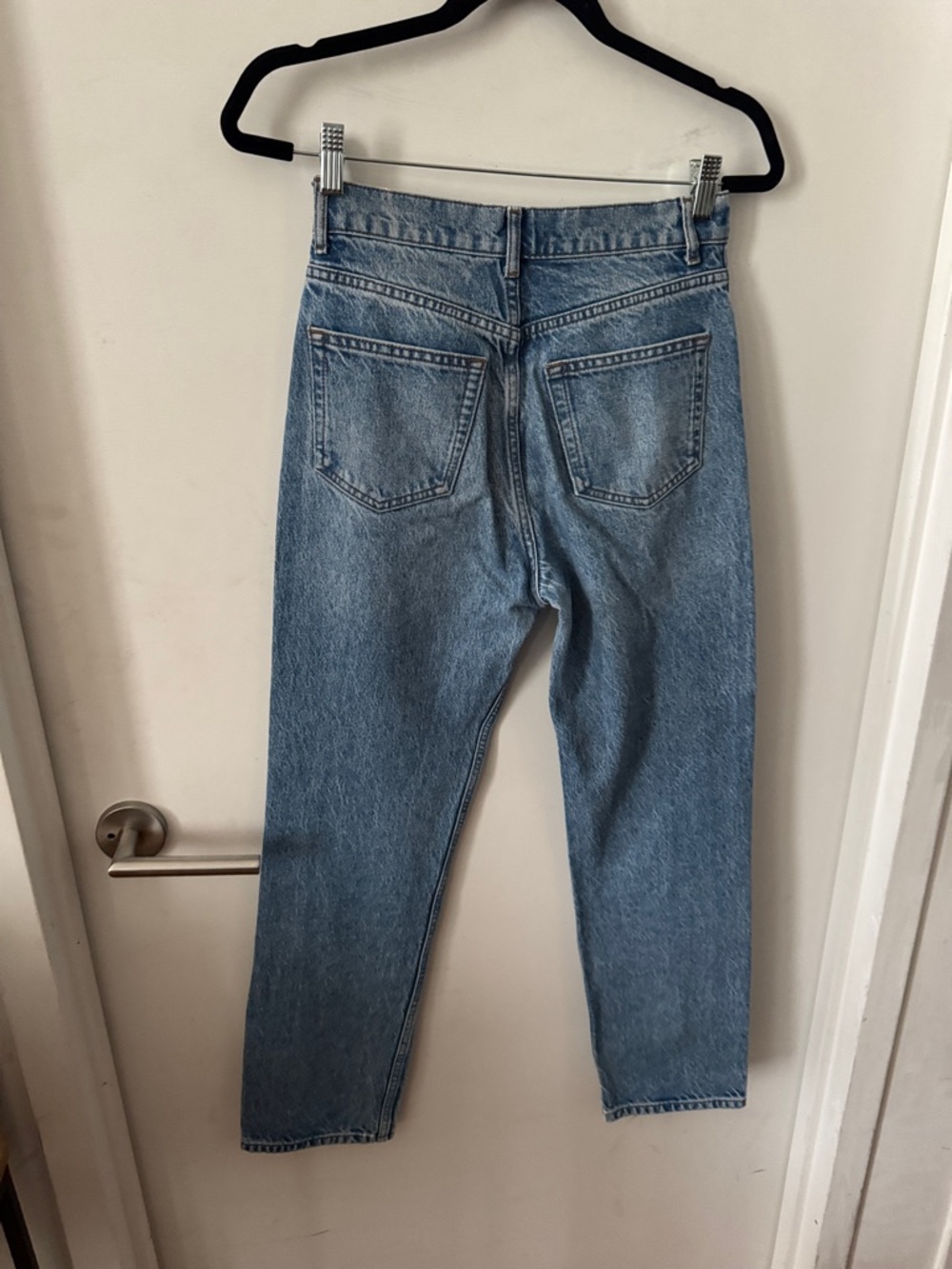 Reformation Cynthia High Rise Straight Jeans in Colorado Wash - Picture 5 of 8